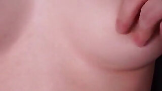 Modest Homegirl Playing with Her Nipples Until Orgasm