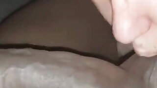 WildEnglishBBW teasing licking BBC Nata4sex sucking his big cock